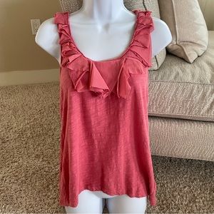 Fun Coral Tank with Ruffles